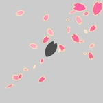 パウロタスク (task1122)さんのMacbookに映えるシンプル＆ゴージャスな桜吹雪のイラストへの提案