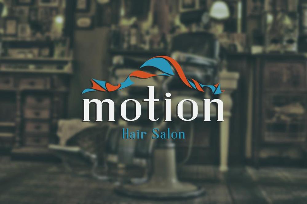 ！！！美容室！！！「motion」のロゴ