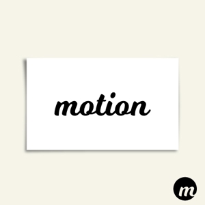 カタチデザイン (katachidesign)さんの！！！美容室！！！「motion」のロゴへの提案