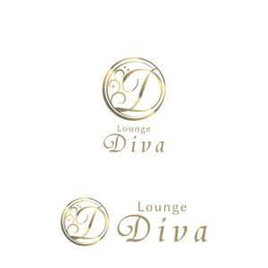 Yolozu (Yolozu)さんの新店ラウンジ「Lounge  DIVA」のロゴへの提案