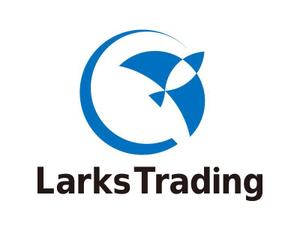 tsujimo (tsujimo)さんの輸出入を行う事業の屋号「Larks Trading」のワードロゴと名刺や書類に載せるエンブレムロゴへの提案