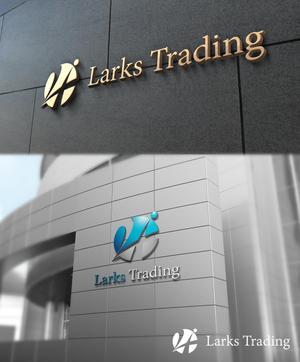 NJONESKYDWS (NJONES)さんの輸出入を行う事業の屋号「Larks Trading」のワードロゴと名刺や書類に載せるエンブレムロゴへの提案