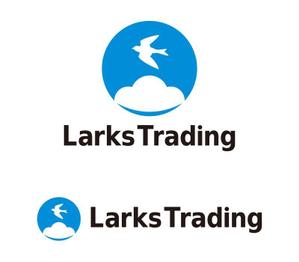 tsujimo (tsujimo)さんの輸出入を行う事業の屋号「Larks Trading」のワードロゴと名刺や書類に載せるエンブレムロゴへの提案