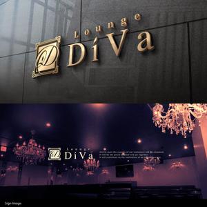 Riku5555 (RIKU5555)さんの新店ラウンジ「Lounge  DIVA」のロゴへの提案