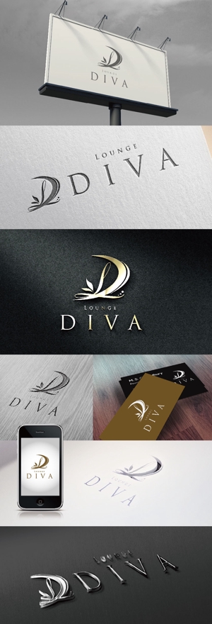 k_31 (katsu31)さんの新店ラウンジ「Lounge  DIVA」のロゴへの提案