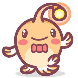 E.crayon (yuuuuuu_ecolibra)さんの提灯アンコウのキャラクターへの提案