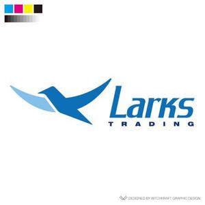 WITCHKRAFT0035 (witchkraft0035)さんの輸出入を行う事業の屋号「Larks Trading」のワードロゴと名刺や書類に載せるエンブレムロゴへの提案
