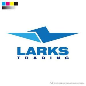 WITCHKRAFT0035 (witchkraft0035)さんの輸出入を行う事業の屋号「Larks Trading」のワードロゴと名刺や書類に載せるエンブレムロゴへの提案