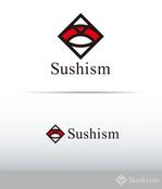 kame (kamekamesan)さんの寿司ブランド「Sushism」のロゴへの提案