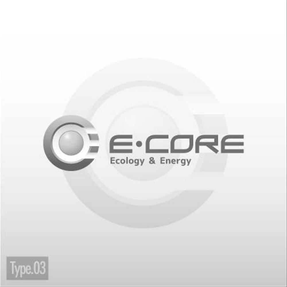 「Ｅ・ＣＯＲＥ」のロゴ作成