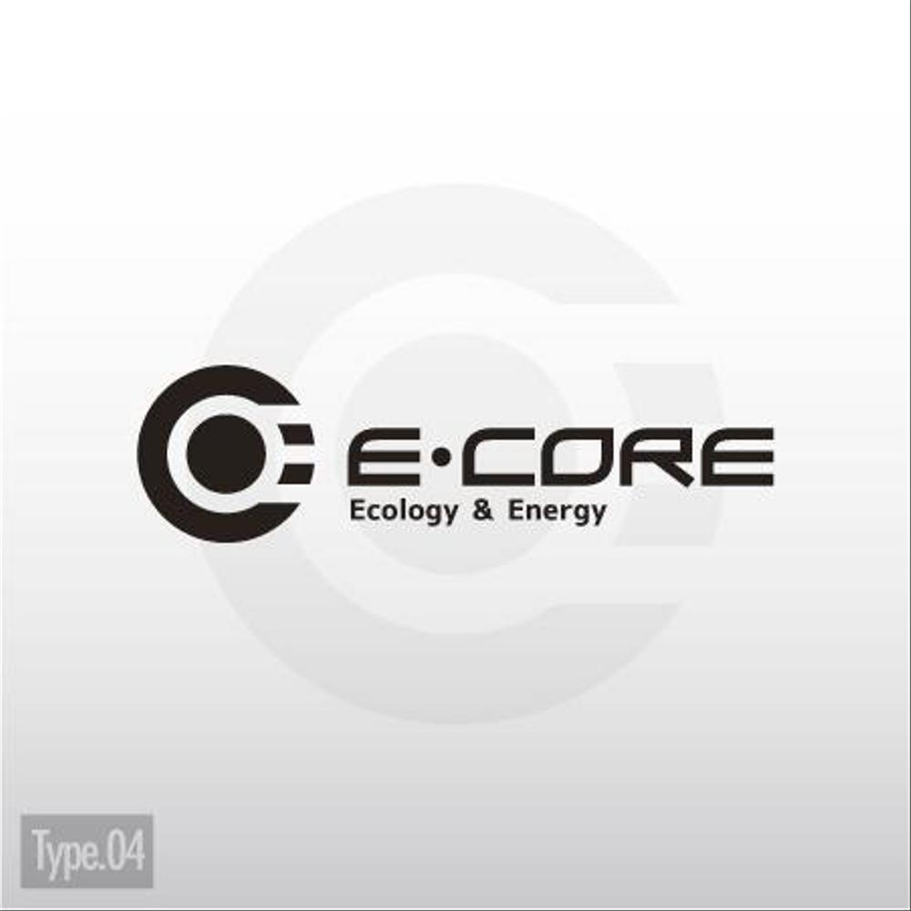 「Ｅ・ＣＯＲＥ」のロゴ作成