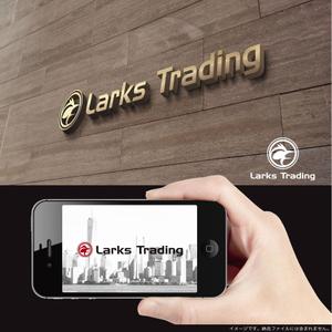 fs8156 (fs8156)さんの輸出入を行う事業の屋号「Larks Trading」のワードロゴと名刺や書類に載せるエンブレムロゴへの提案