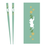 YOO GRAPH (fujiseyoo)さんの箸・カトラリー・お椀　ネコのイラストへの提案