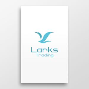doremi (doremidesign)さんの輸出入を行う事業の屋号「Larks Trading」のワードロゴと名刺や書類に載せるエンブレムロゴへの提案