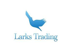 さんの輸出入を行う事業の屋号「Larks Trading」のワードロゴと名刺や書類に載せるエンブレムロゴへの提案