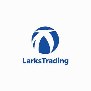 designdesign (designdesign)さんの輸出入を行う事業の屋号「Larks Trading」のワードロゴと名刺や書類に載せるエンブレムロゴへの提案