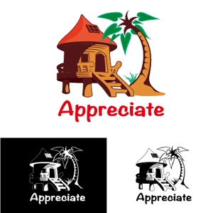 CoCoPALM (taktm0114)さんの沖縄の木造住宅会社「アプリシエイト」のロゴ作成お願いいたします！への提案