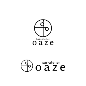 Yolozu (Yolozu)さんの美容室　「oaze hair-atelier」のロゴへの提案