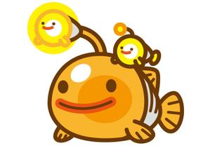 syow（イラスト・キャラデザなど） (n_sho)さんの提灯アンコウのキャラクターへの提案