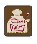 moba39さんの飲食レストラン『Cava Dining』のロゴデザイン（動物のカバをモチーフにイメージしています）への提案