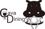 riek_poiさんの飲食レストラン『Cava Dining』のロゴデザイン（動物のカバをモチーフにイメージしています）への提案