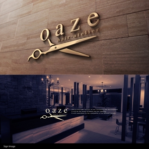 Riku5555 (RIKU5555)さんの美容室　「oaze hair-atelier」のロゴへの提案