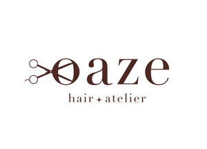 ririri design works (badass_nuts)さんの美容室　「oaze hair-atelier」のロゴへの提案