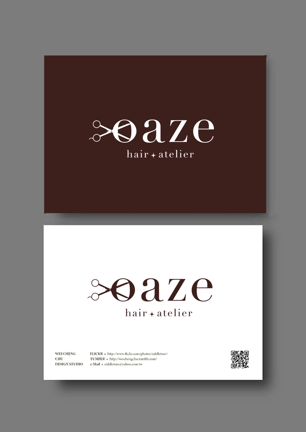 美容室　「oaze hair-atelier」のロゴ
