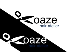 動画クリエイター (yushiya)さんの美容室　「oaze hair-atelier」のロゴへの提案