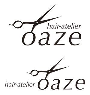 sonas (sonas)さんの美容室　「oaze hair-atelier」のロゴへの提案