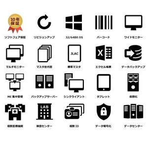 エックスアマウント合同会社 (youuyah)さんの医療用システムの特徴を示すアイコンデザインへの提案