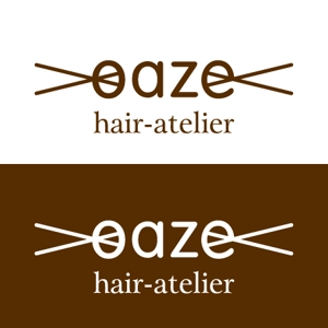 yozy design (yozy)さんの美容室　「oaze hair-atelier」のロゴへの提案