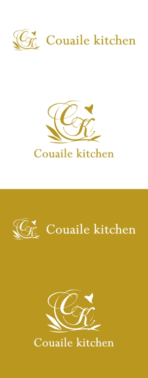 enj19 (enj19)さんのパンと料理の教室「クエルキッチン（Couaile kitchen）」のロゴへの提案