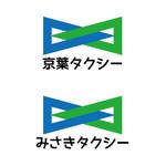 DD (TITICACACO)さんのタクシー会社(系列２社の共通利用)マーク+社名テキストデザインへの提案