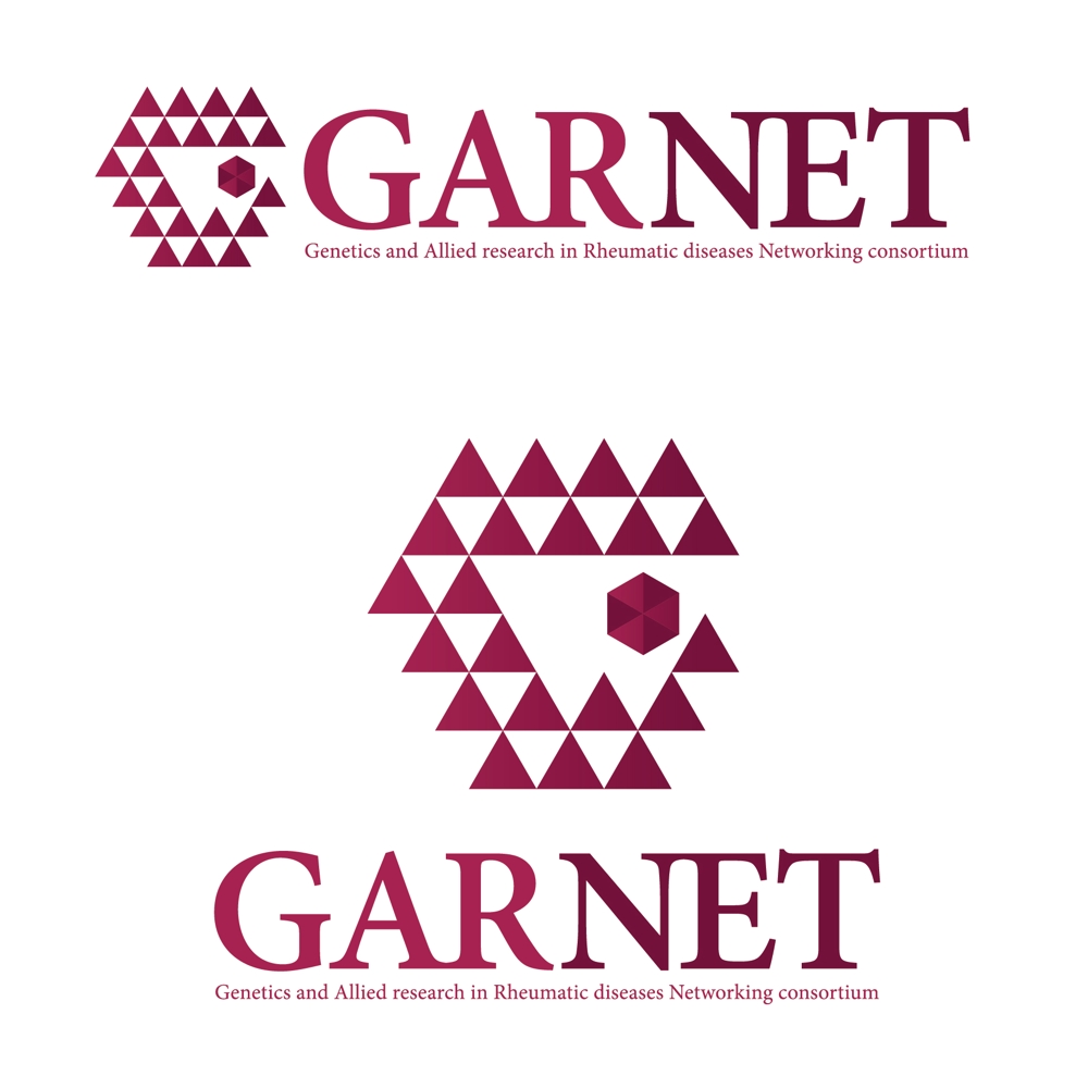 「GARNET」のロゴ作成