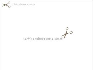 Rui (--Rui--)さんの美容室「ushiwakamaru east」のロゴへの提案
