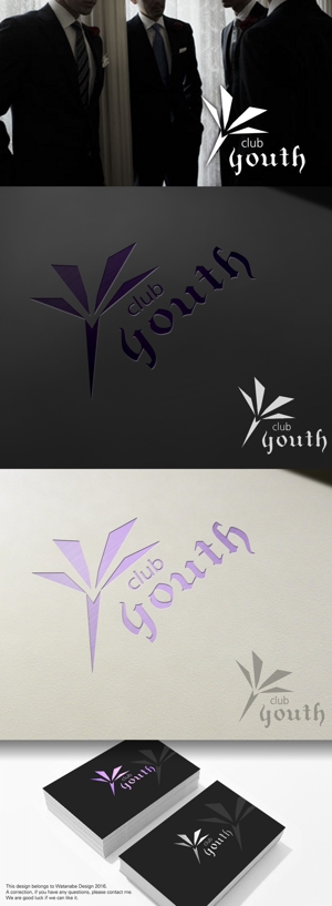 Watanabe.D (Watanabe_Design)さんのホストクラブ　「Youth」のロゴへの提案
