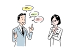 FFGG (fumifumihiko)さんの医師と営業マンの会話のイラスト4シーンへの提案