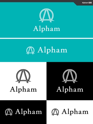 take5-design (take5-design)さんのアパレルブランド「Alpham」のロゴへの提案