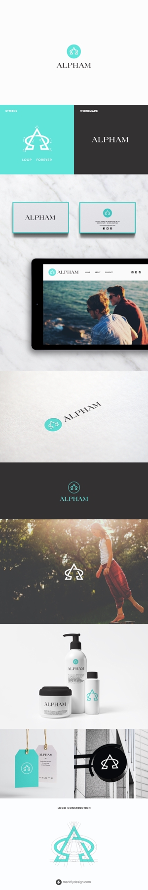 MarkFly™ (MarkFly)さんのアパレルブランド「Alpham」のロゴへの提案