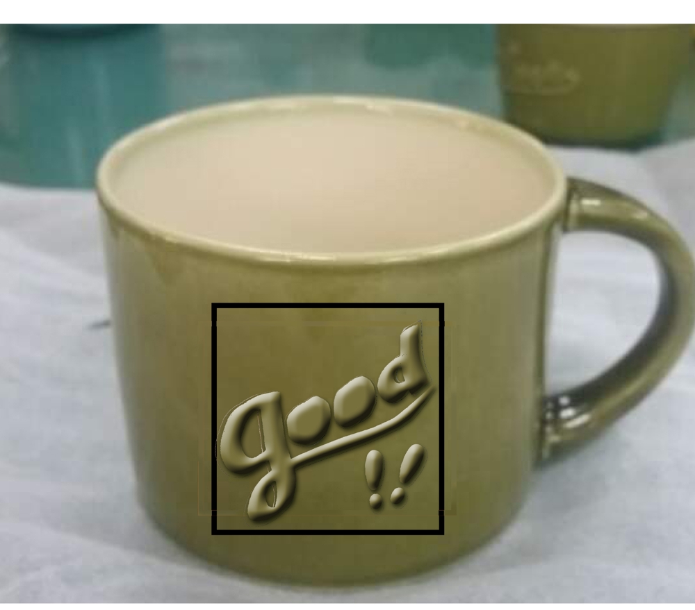 マグカップの英文字デザイン
