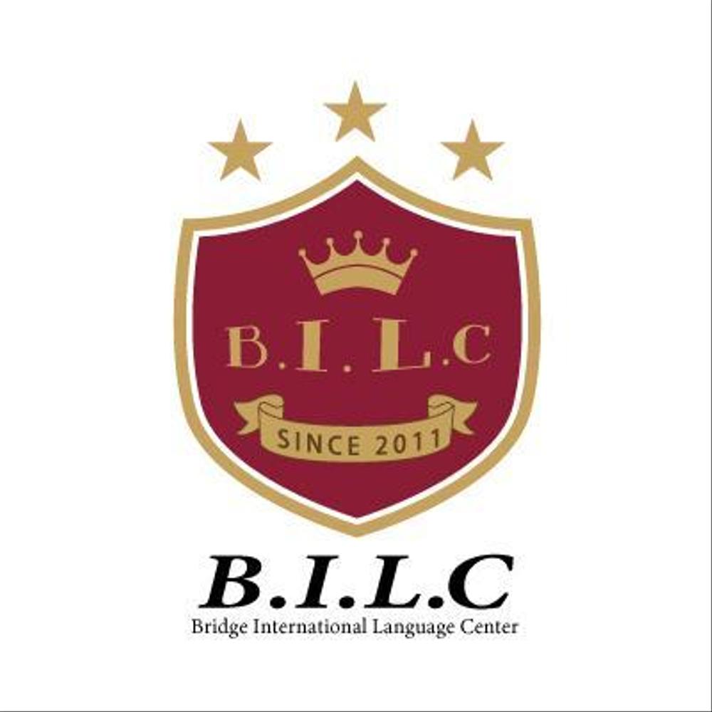 「英会話 B.I.L.C.   Bridge International Language Center」のロゴ作成