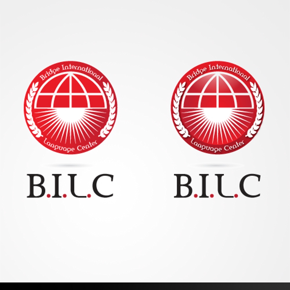 「英会話 B.I.L.C.   Bridge International Language Center」のロゴ作成