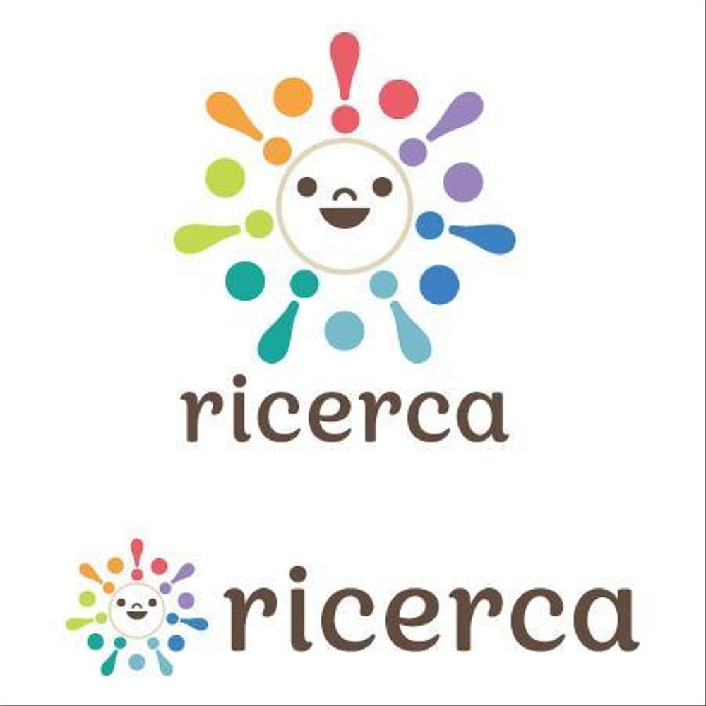 自閉症（ユニークな障害）があるちびっ子が通う施設「ricerca（リチェルカ）」のロゴ