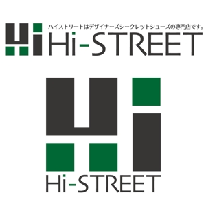 KTSDSGN (KTTS)さんの靴EC「Hi-STREET」（開店予定）のアパレルショップサイトのロゴへの提案