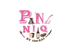 マート (ma-todesign)さんの自家製パンとグリル肉のバル業態「PAN de NIQ」のロゴへの提案