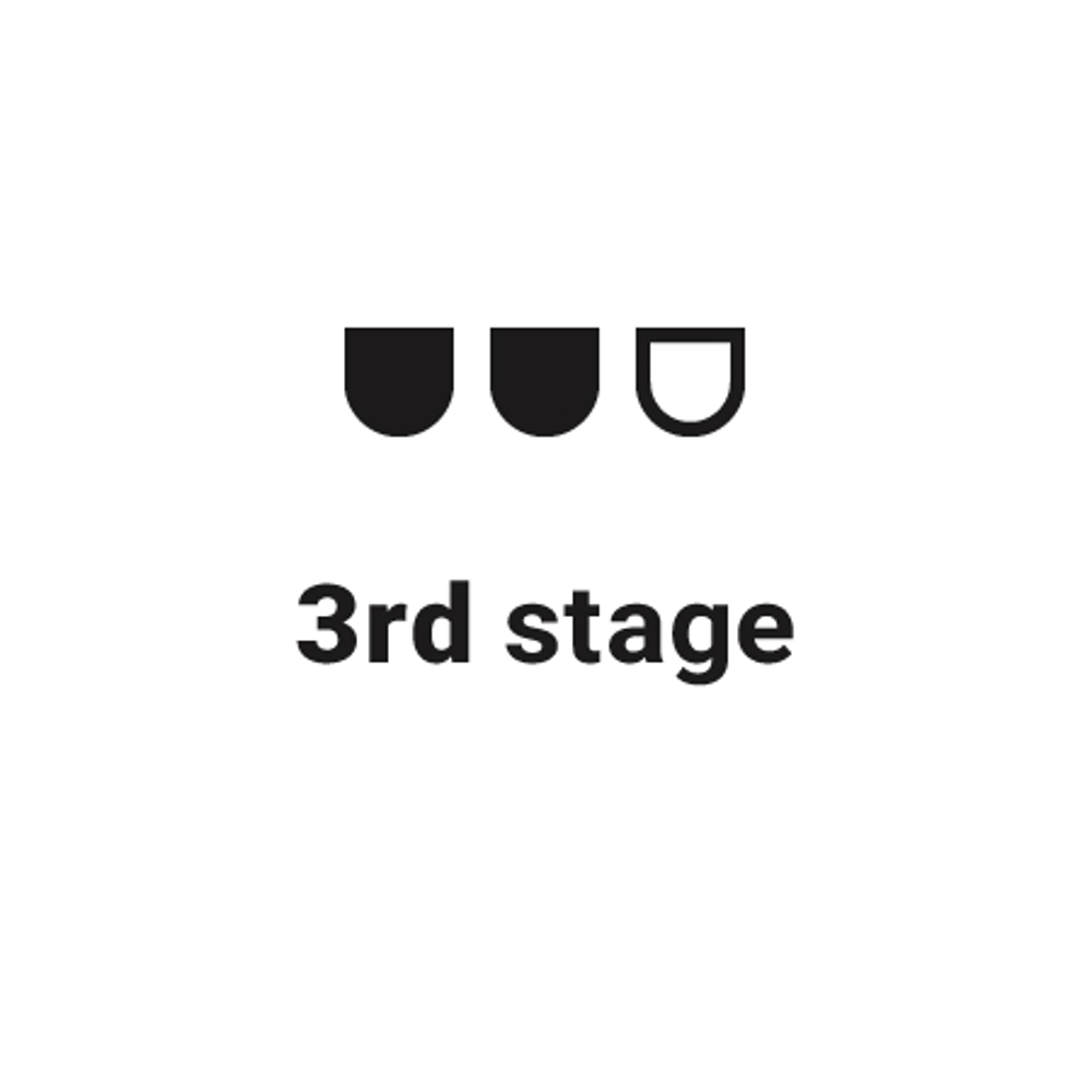 家電・雑貨・家具販売　会社名「3rd stage」のロゴ
