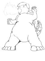 漫画屋さんマンガイア (jcninc)さんの【急募】花沢さん×ゴジラのイラスト（テイストおまかせ！）への提案