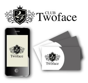 King_J (king_j)さんの【ＣＬＵＢ　Ｔｗｏｆａｃｅ】の看板及びロゴデザインへの提案