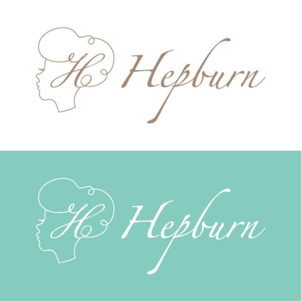 自宅小顔サロン「Hepburn」のロゴ